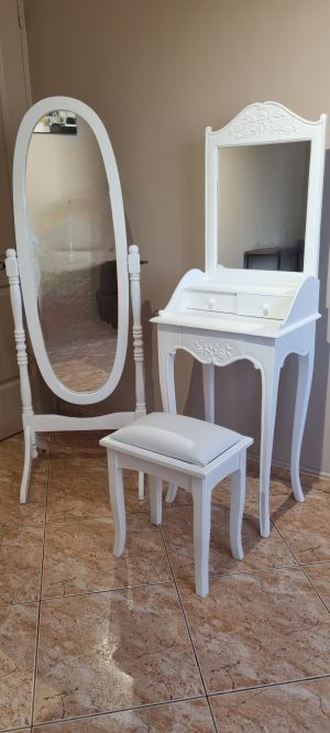 Kit Coiffeuse avec son tabouret et miroir