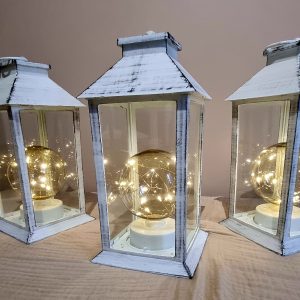 lanternes avec fil led (lot de 3)