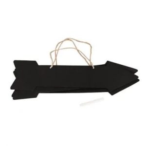 flèches cartonnées signalétique, avec craie